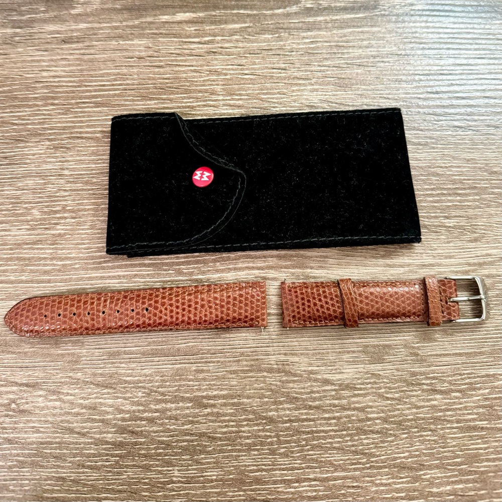 MICHELE Lizard Leather Watch Strap 18mm